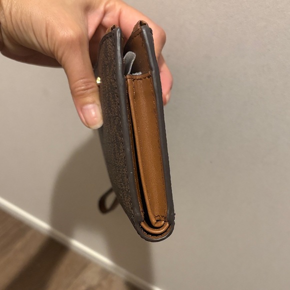 Michael Kors Dark Brown Monogram Wristlet - Picture 4 of 6